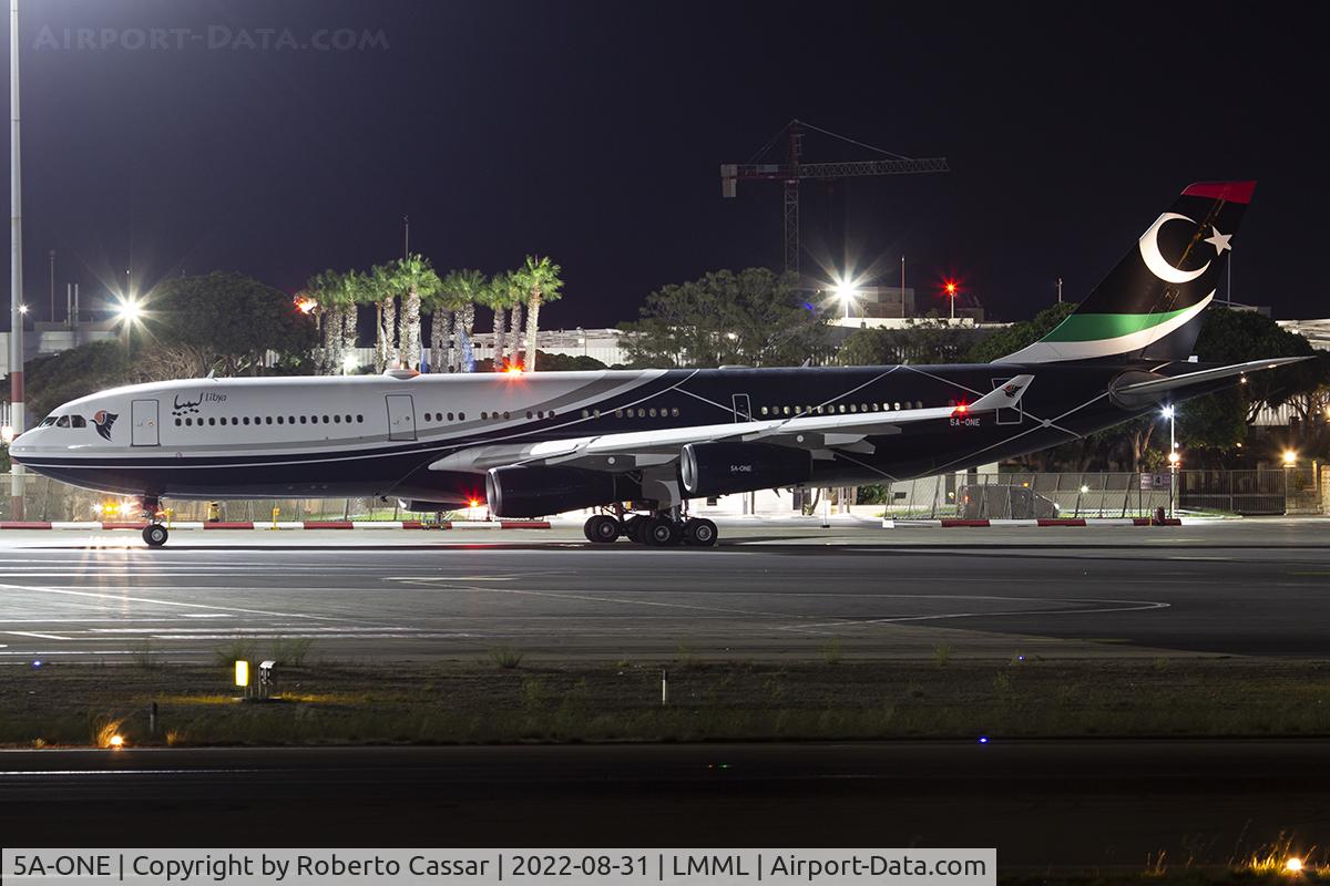 5A-ONE, 1996 Airbus A340-213 C/N 151, Apron 9