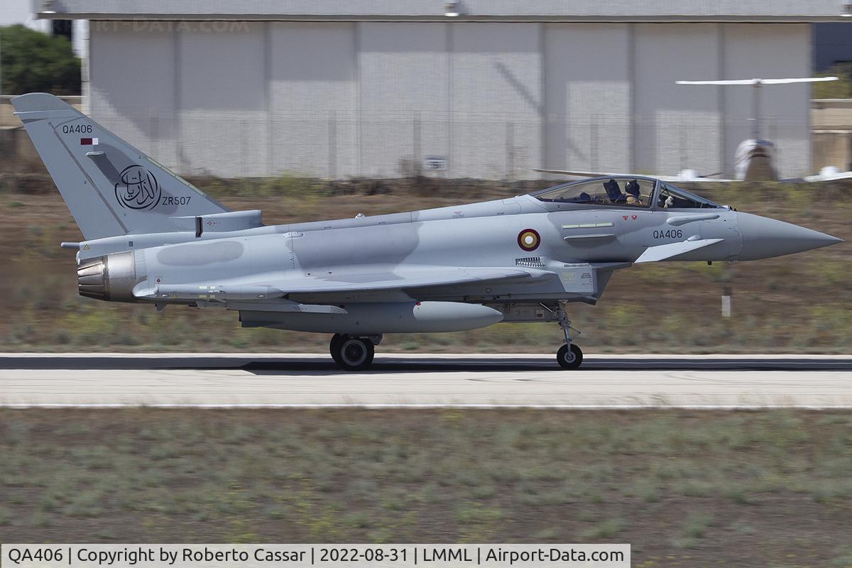QA406, 2021 Eurofighter EF-2000 Typhoon FGR.4 C/N MS003, Runway 31