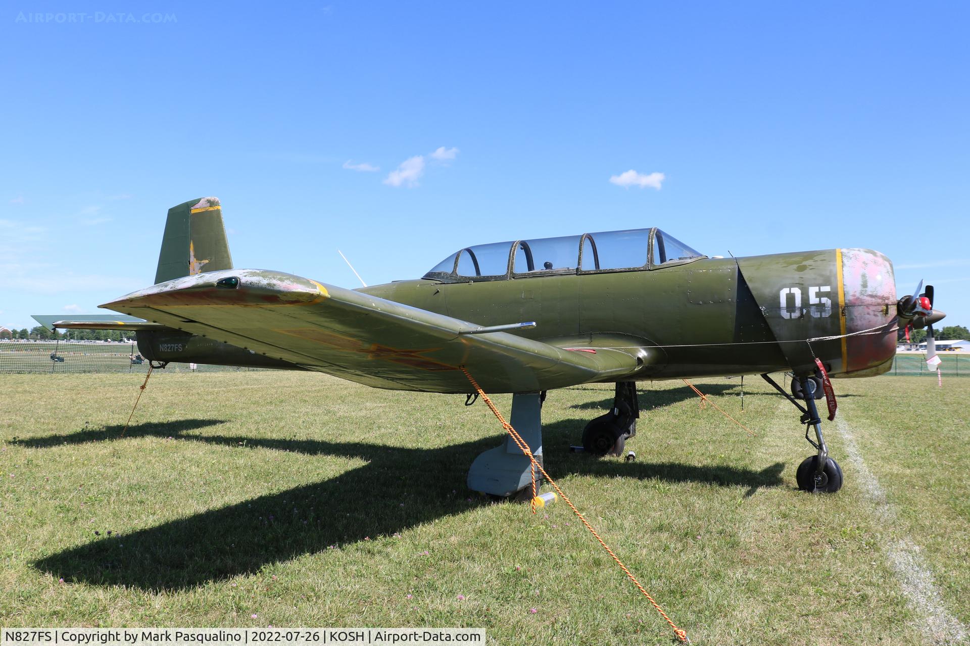 N827FS, 1982 Nanchang CJ-6A C/N 3732016, Nanchang CJ-6A