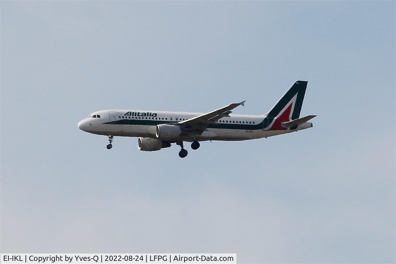 EI-IKL, 2001 Airbus A320-214 C/N 1489, Airbus A320-214, On final rwy 08R, Roissy Charles De Gaulle airport (LFPG-CDG)