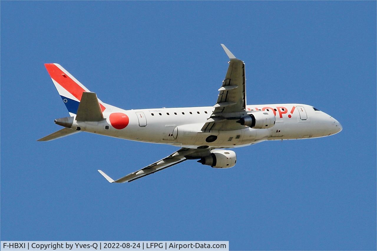 F-HBXI, 2010 Embraer 170ST (ERJ-170-100ST) C/N 17000310, Embraer 170ST, Climbing from rwy 09R, Roissy Charles De Gaulle airport (LFPG-CDG)