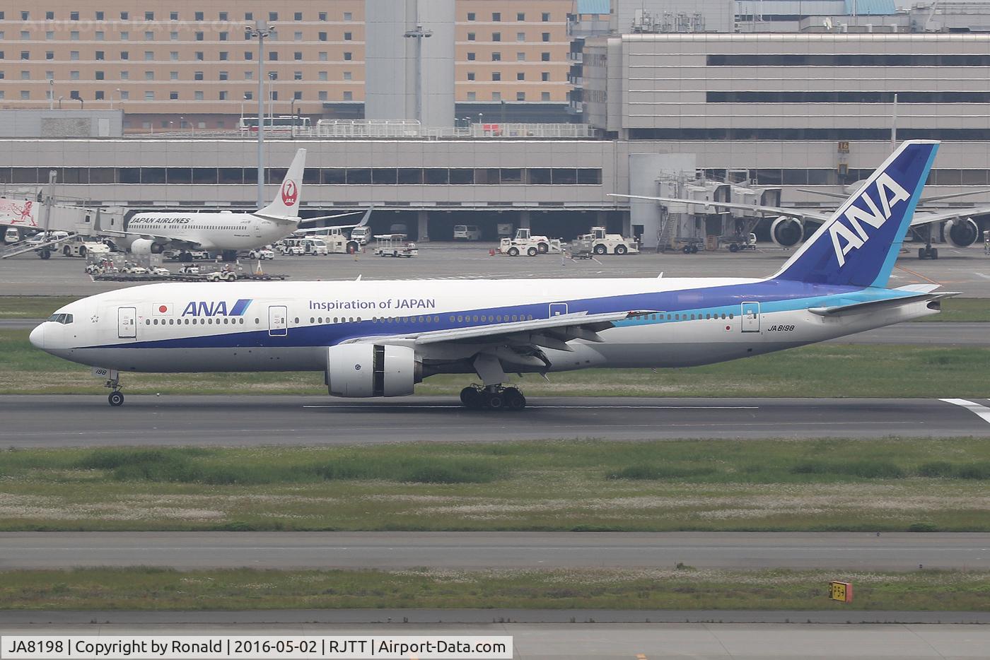 JA8198, 1995 Boeing 777-281 C/N 27028, at rjtt