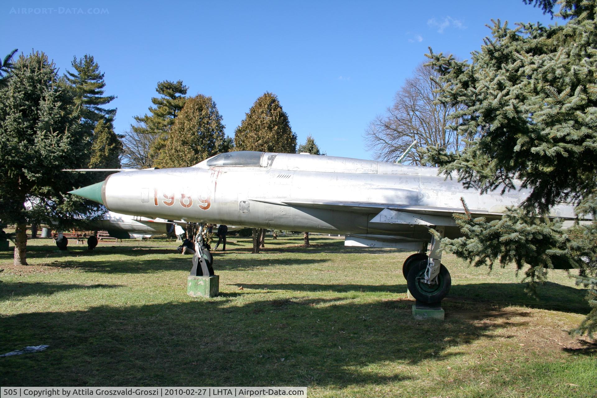 505, Mikoyan-Gurevich MiG-21PF C/N 760505, LHTA - Taszár Air Base, Hungary