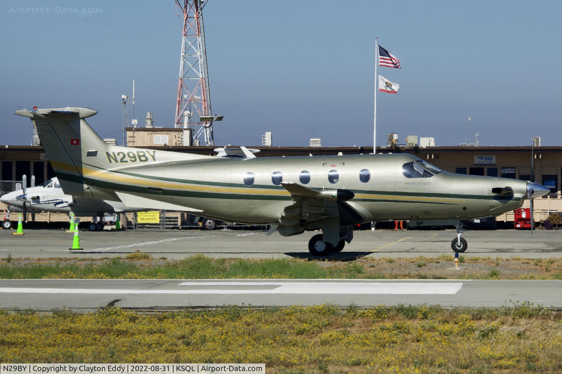 N29BY, 2008 Pilatus PC-12/47E C/N 1041, San Carlos Airport in California 2022.