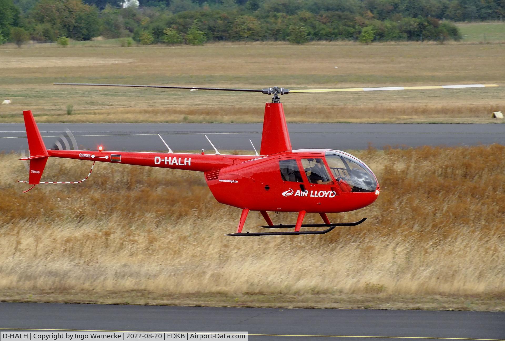 D-HALH, 2005 Robinson R44  Raven II C/N 10937, Robinson R44 Raven II of Air Lloyd at Bonn-Hangelar airfield during the Grumman Fly-in 2022