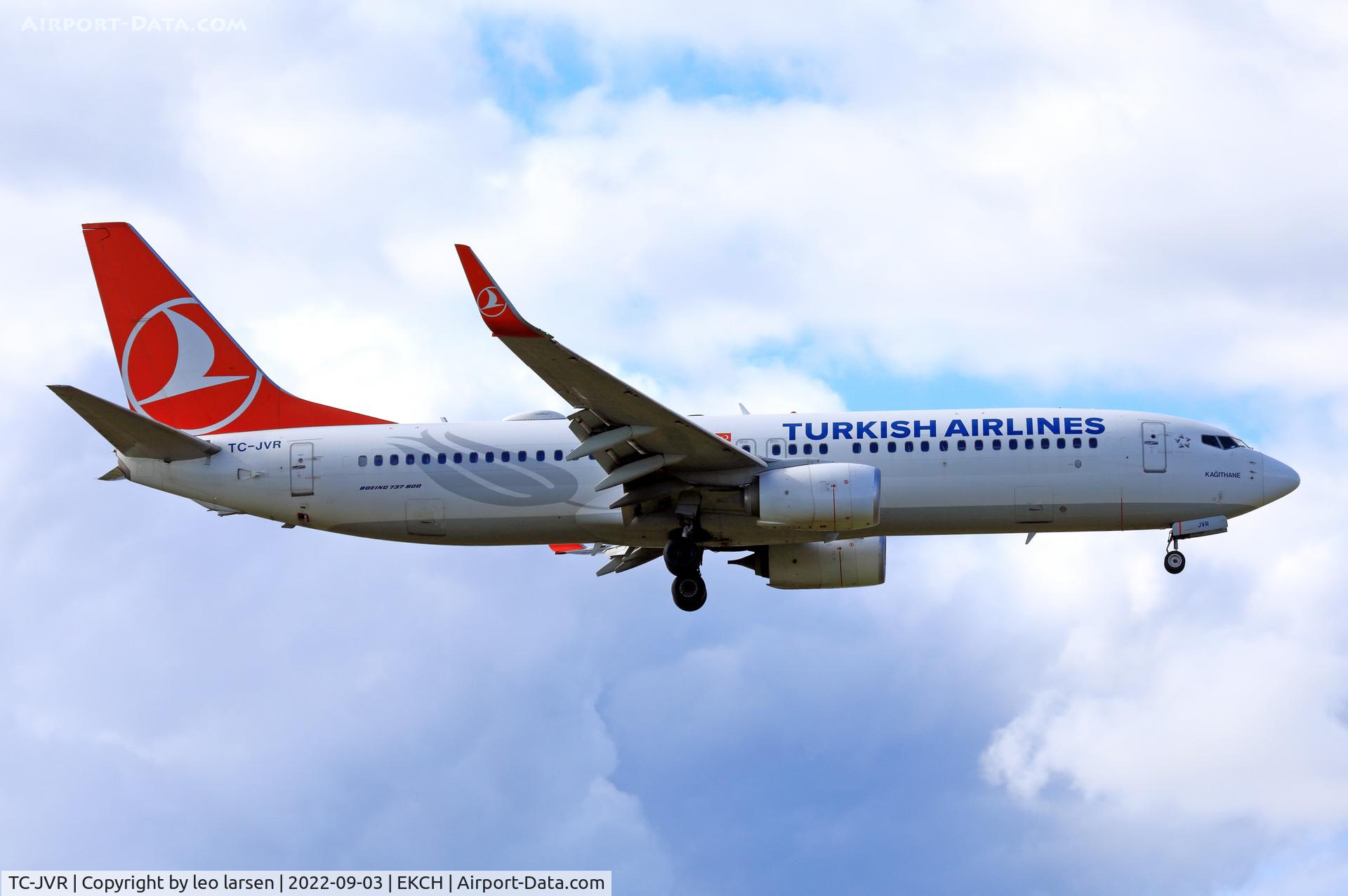 TC-JVR, 2016 Boeing 737-8F2 C/N 60030, Copenhagen 3.9.2022