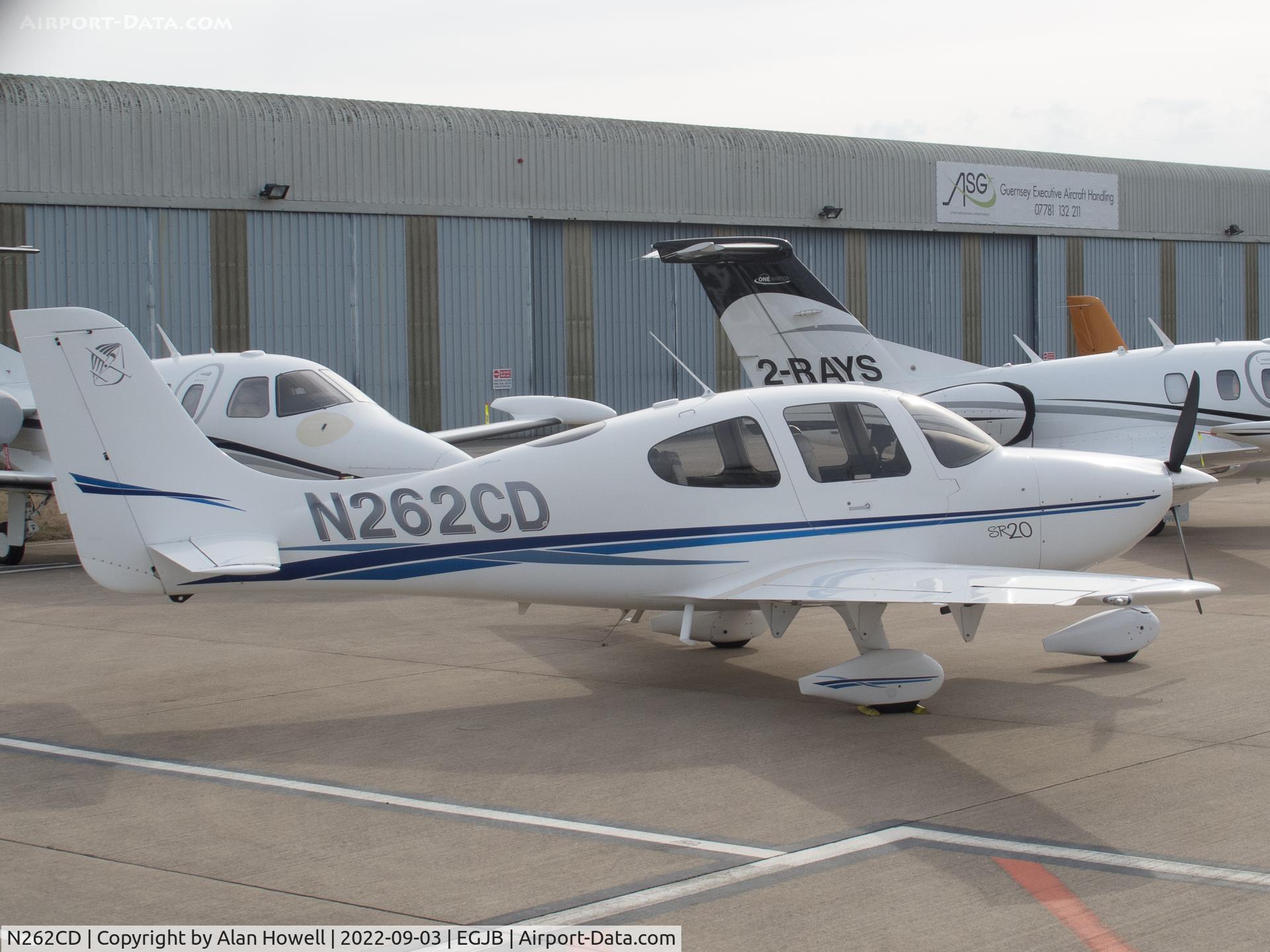 N262CD, 2003 Cirrus SR20 C/N 1310, Parked at ASG, Guernsey