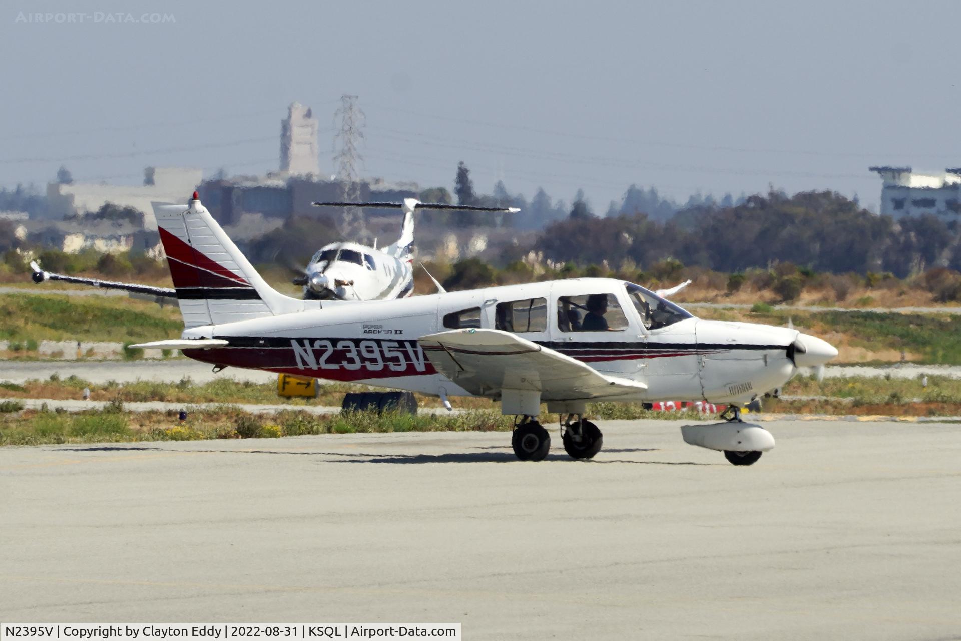 N2395V, 1985 Piper PA-28-181 C/N 28-8590069, San Carlos Airport in California 2022.