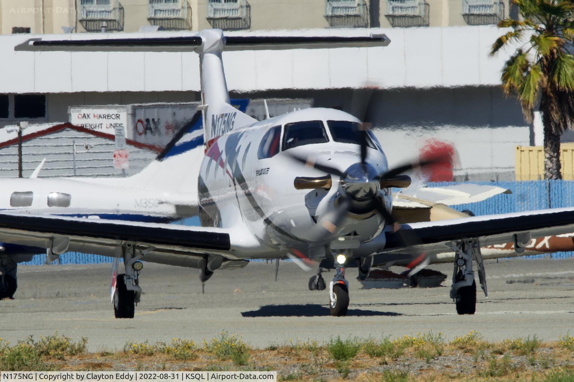 N175NG, 2017 Pilatus PC-12/47E C/N 1757, San Carlos Airport in California 2022.