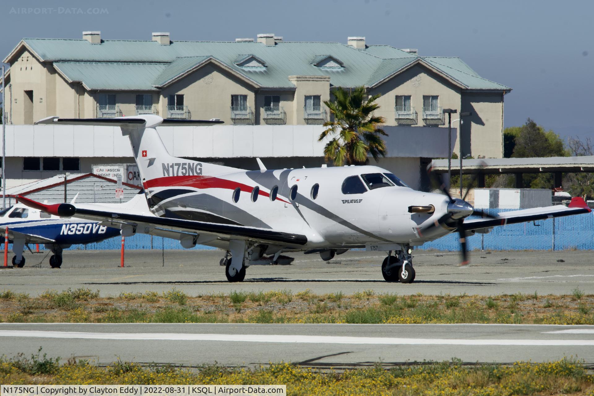 N175NG, 2017 Pilatus PC-12/47E C/N 1757, San Carlos Airport in California 2022.