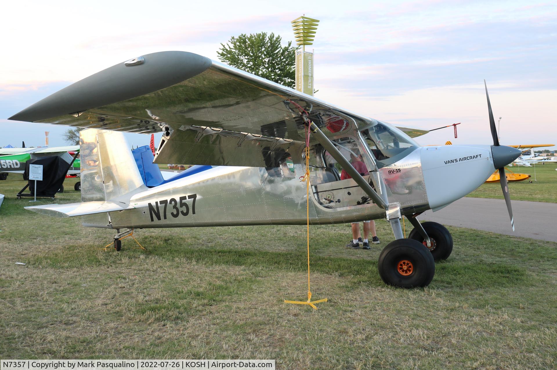 N7357, 2022 Vans RV-8X C/N 081005, Vans RV-8X Prototype of the Vans RV-15