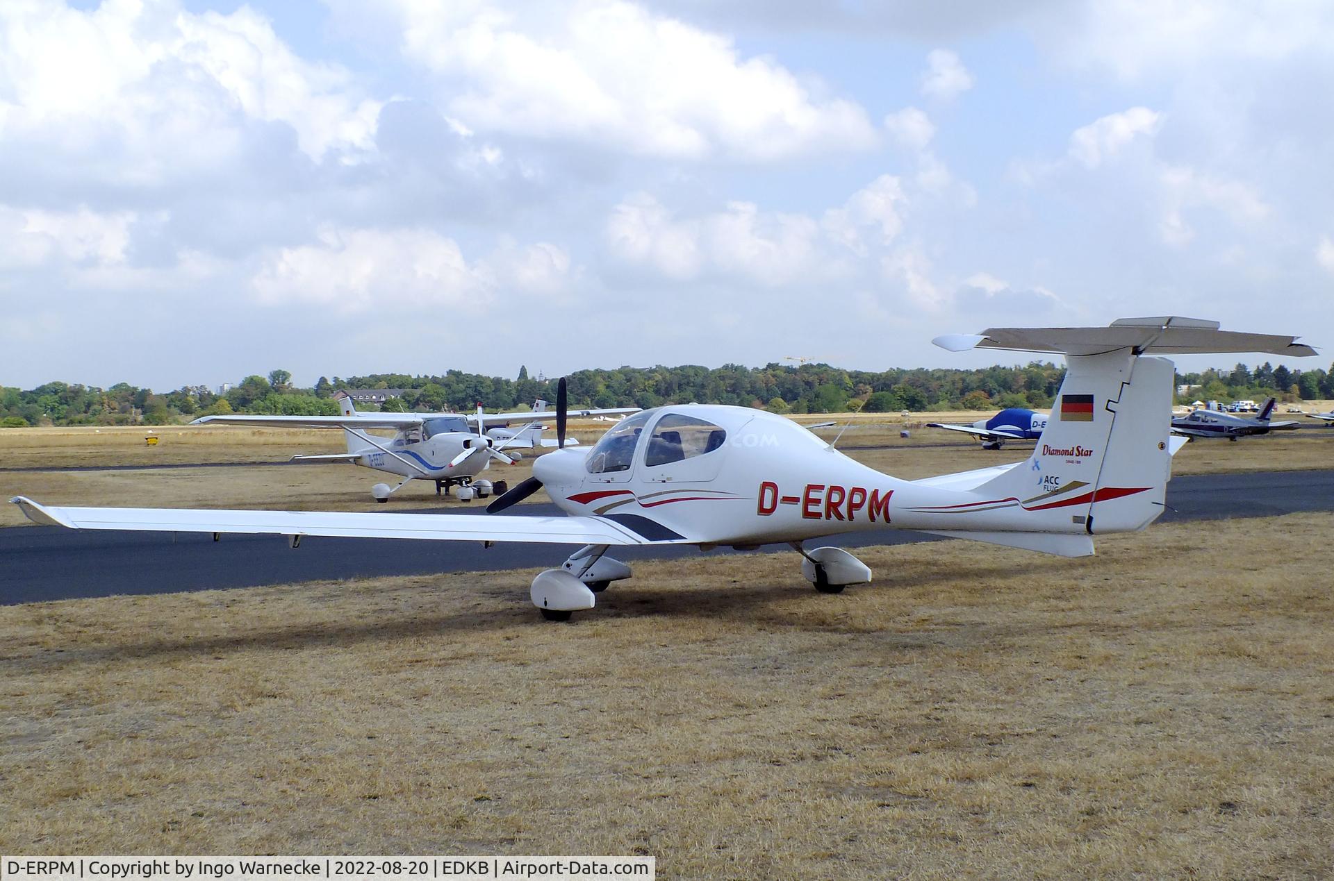 D-ERPM, Diamond DA-40 Diamond Star C/N 40.062, Diamond DA-40 Diamond Star at Bonn-Hangelar airfield during the Grumman Fly-in 2022