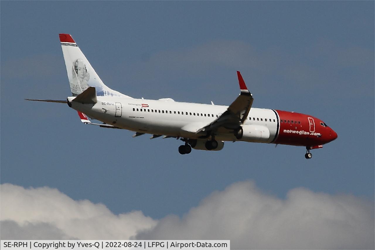 SE-RPH, 2016 Boeing 737-8JP C/N 42079, Boeing 737-8JP, On final rwy 09L, Roissy Charles De Gaulle airport (LFPG-CDG)