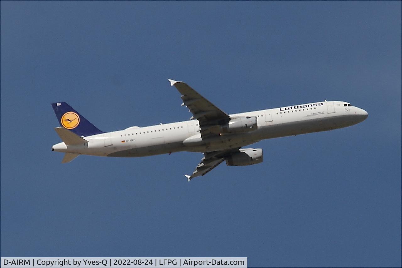 D-AIRM, 1994 Airbus A321-131 C/N 0518, Airbus A321-131, Climbing from rwy 09R, Roissy Charles De Gaulle airport (LFPG-CDG)