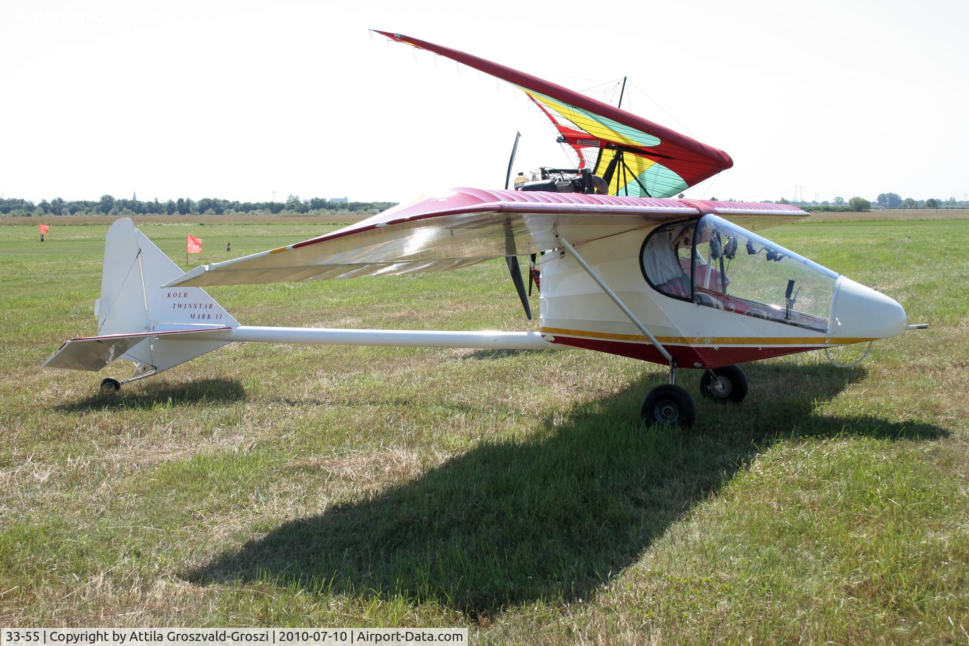 33-55, 1992 Kolb Twinstar Mark II C/N 3310162, Balatonfökajár Airport, Hungary