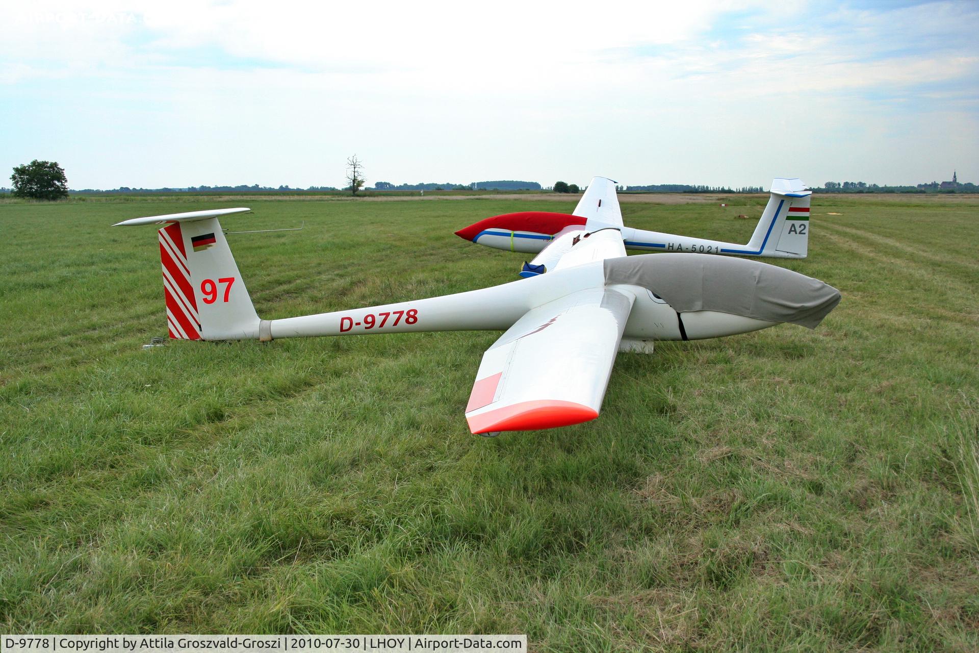 D-9778, 1979 Grob G-102 Astir CS77 C/N 1742, LHOY - Öcsény Airport, Hungary