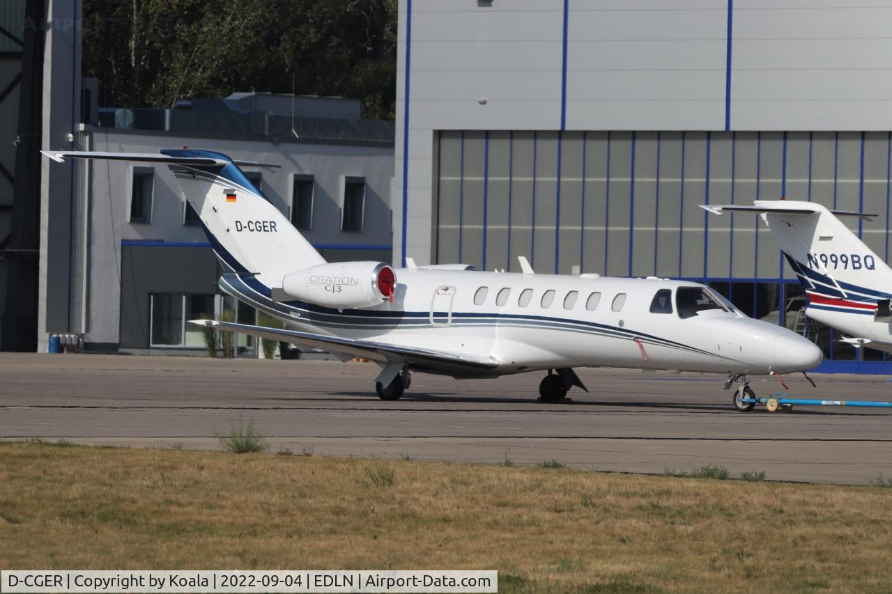 D-CGER, 2006 Cessna 525B CitationJet CJ3 C/N 525B-0081, Resting at RAS Maintenance Center