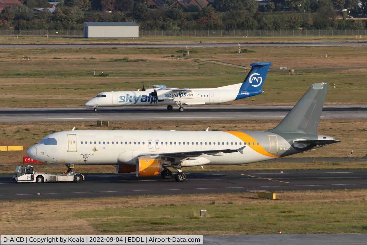 D-AICD, 1998 Airbus A320-212 C/N 0884, Without engines and packed in. Sad view.