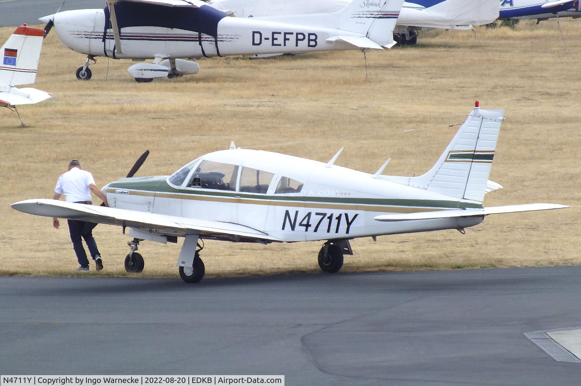 N4711Y, 1973 Piper PA-28R-200 Cherokee Arrow C/N 28R-7335424, Piper PA-28R-200 Cherokee Arrow at Bonn-Hangelar airfield during the Grumman Fly-in 2022