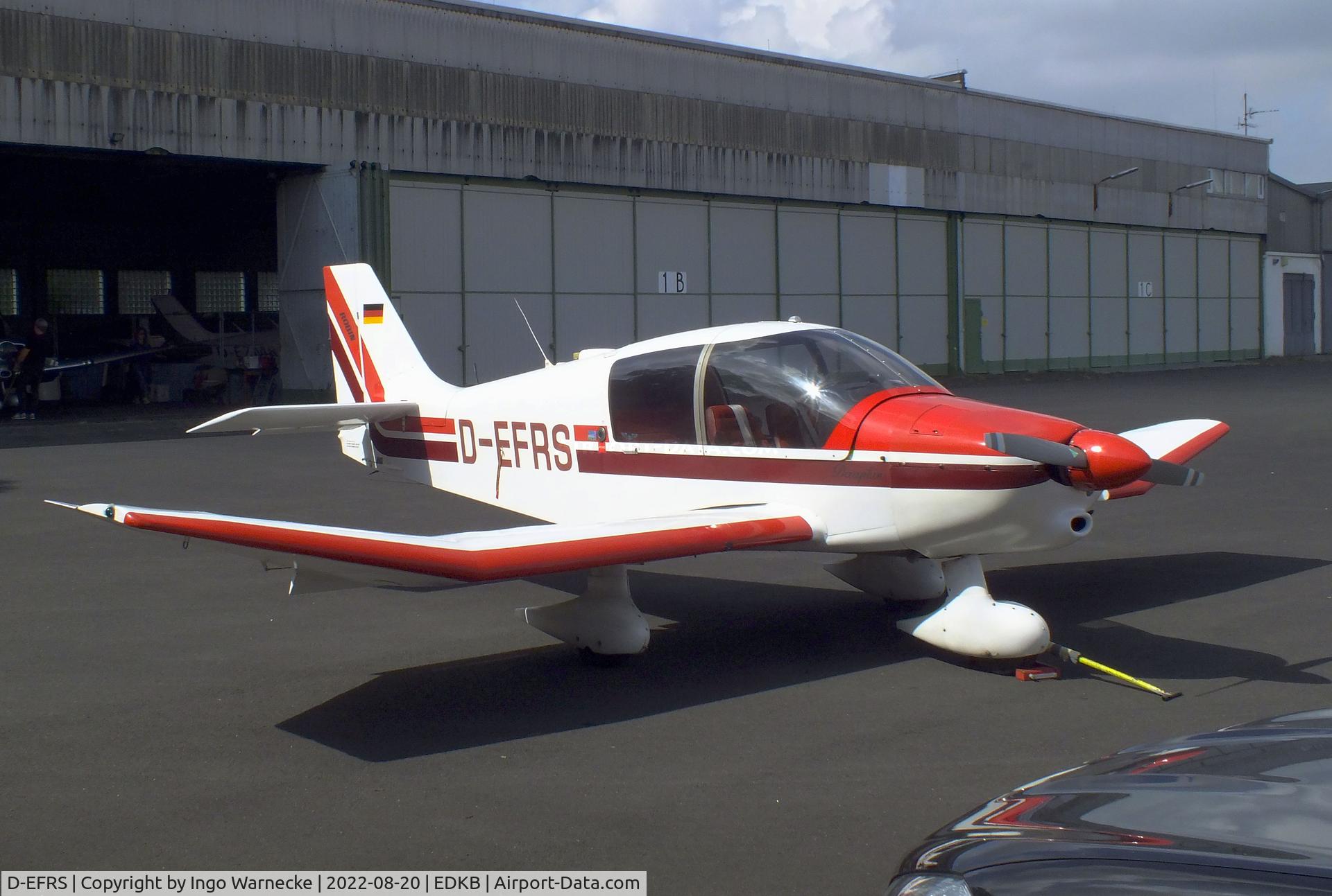 D-EFRS, Robin DR-400-120D Dauphin C/N 1714, Robin DR.400-120D Dauphin at Bonn-Hangelar airfield during the Grumman Fly-in 2022