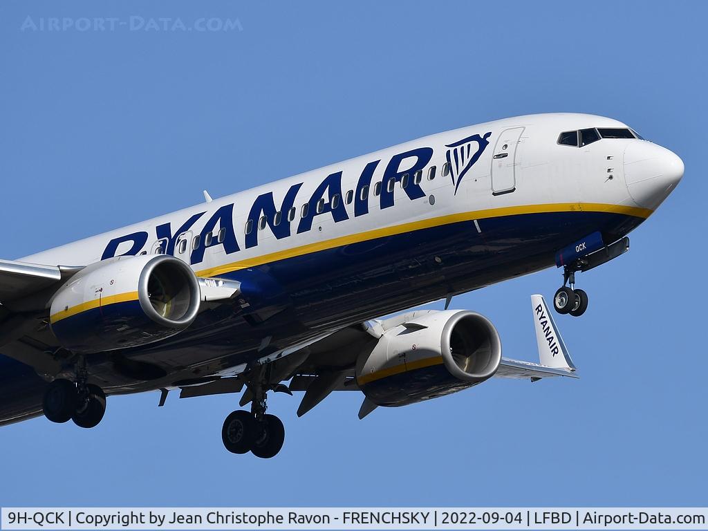 9H-QCK, 2016 Boeing 737-8AS C/N 62691, FR7188 from Rome FCO