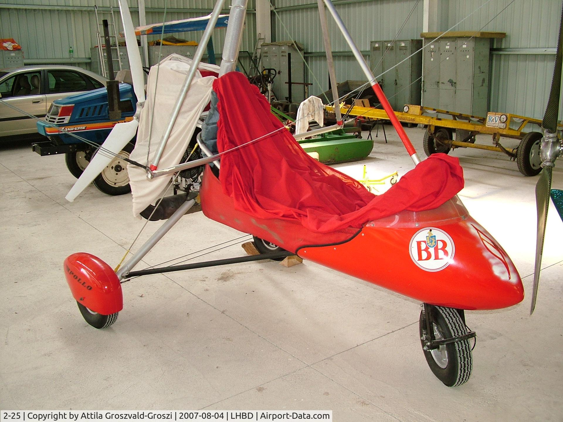 2-25, Halley Apollo CX-M/Racer GT C/N 010193/------, LHBD - Börgönd Airport, Hungary