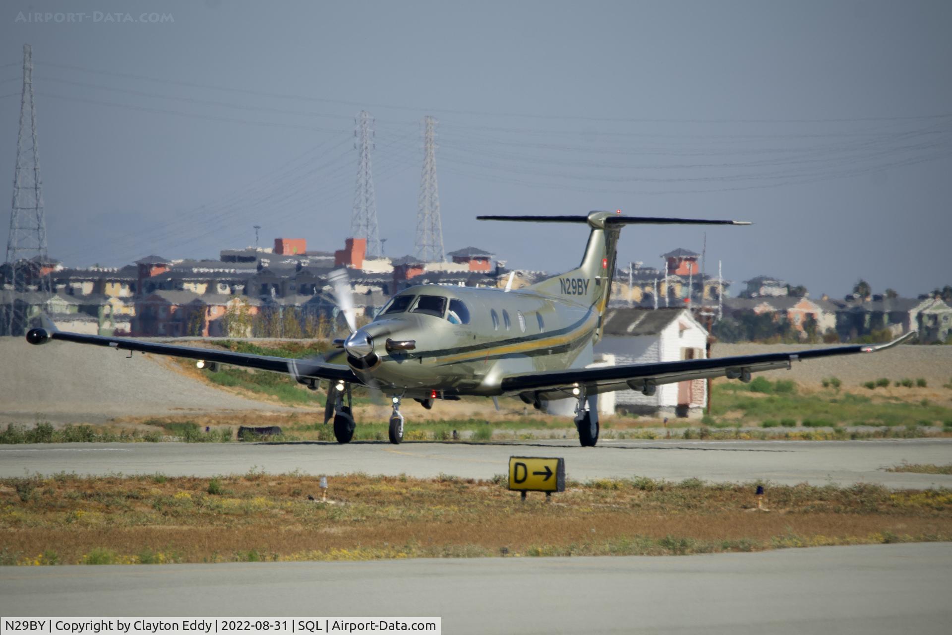 N29BY, 2008 Pilatus PC-12/47E C/N 1041, San Carlos Airport in California 2022.
