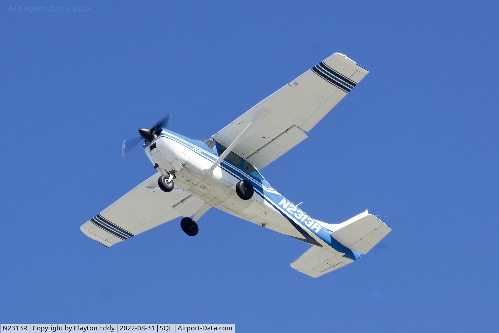 N2313R, 1964 Cessna 182G Skylane C/N 18255413, San Carlos Airport in California 2022.