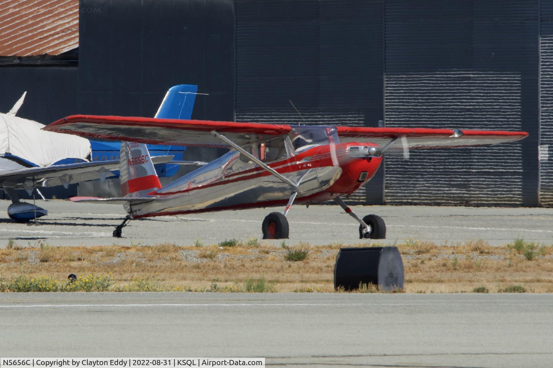 N5656C, 1950 Cessna 140A C/N 15612, San Carlos Airport in California 2022.