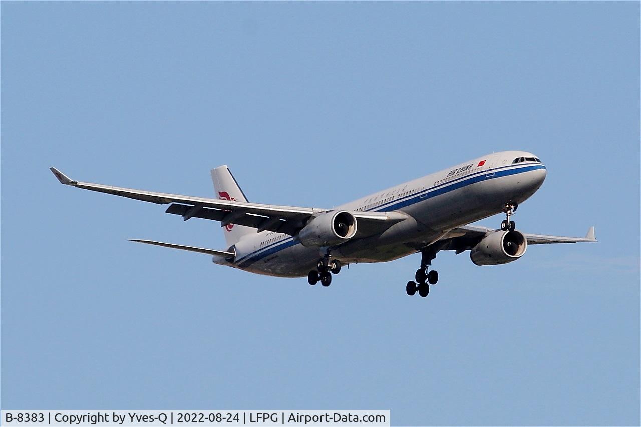 B-8383, 2017 Airbus A330-343 C/N 1802, Airbus A330-343, Short approach rwy 09L, Roissy Charles De Gaulle airport (LFPG-CDG)