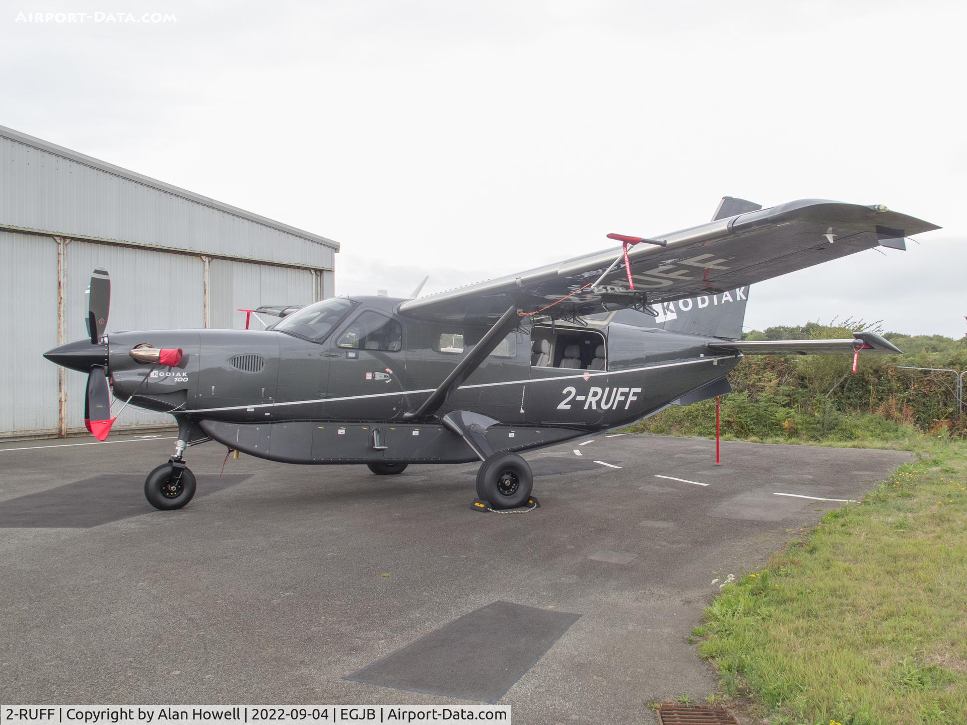 2-RUFF, 2021 Quest Kodiak 100 C/N 100-0310, On display at the Guernsey Aero Club Open Day (prior to public opening)