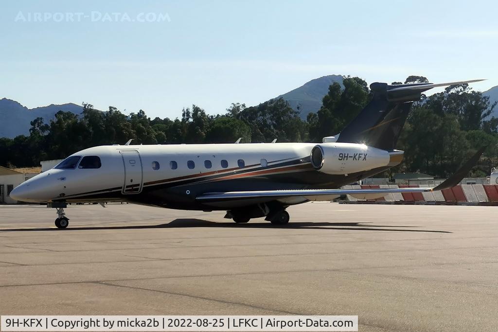 9H-KFX, 2021 Embraer EMB-550 Praetor 600 C/N 55020152, Parked