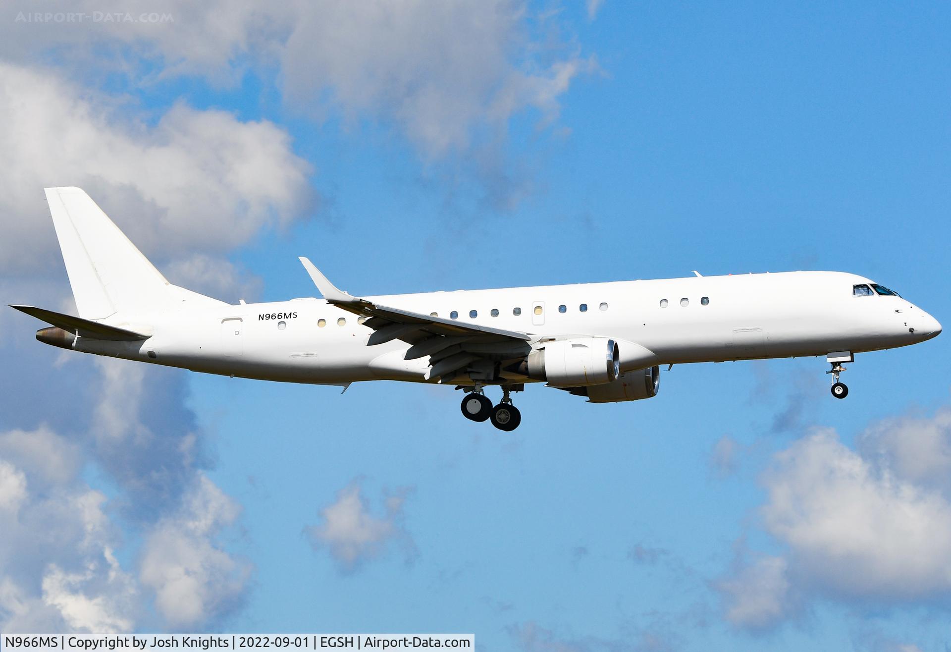 N966MS, 2014 Embraer ERJ-190-100ECJ Lineage 1000 C/N 19000683, Arriving For Storage.