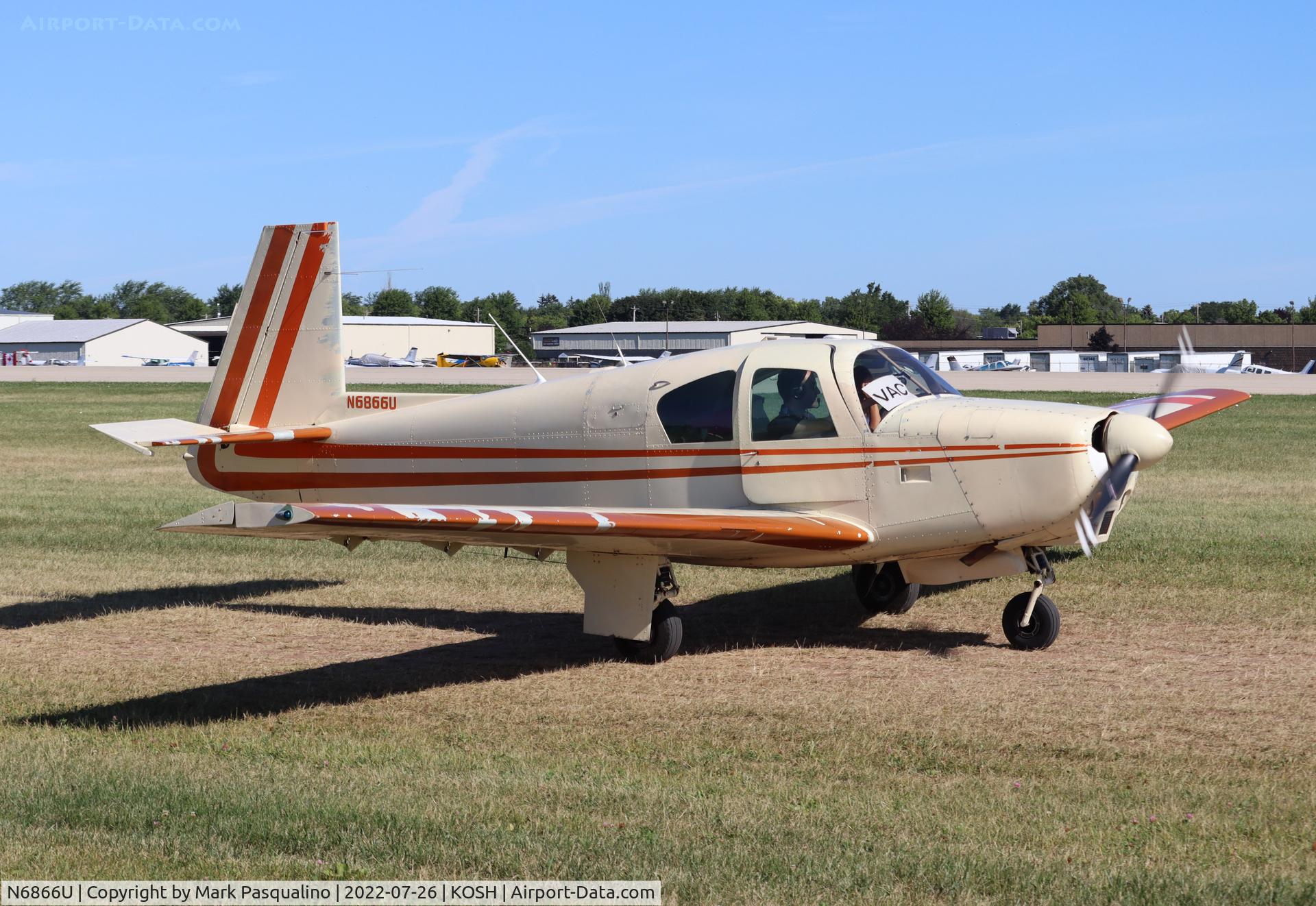 N6866U, 1963 Mooney M20C Ranger C/N 2570, Mooney M20C