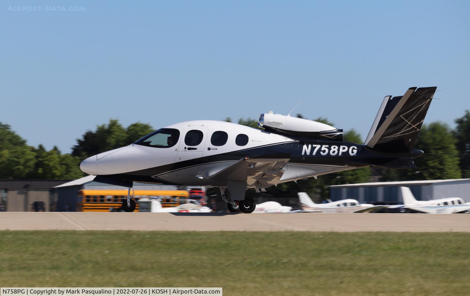 N758PG, 2022 Cirrus SF50 Vision C/N 0362, Cirrus SF50