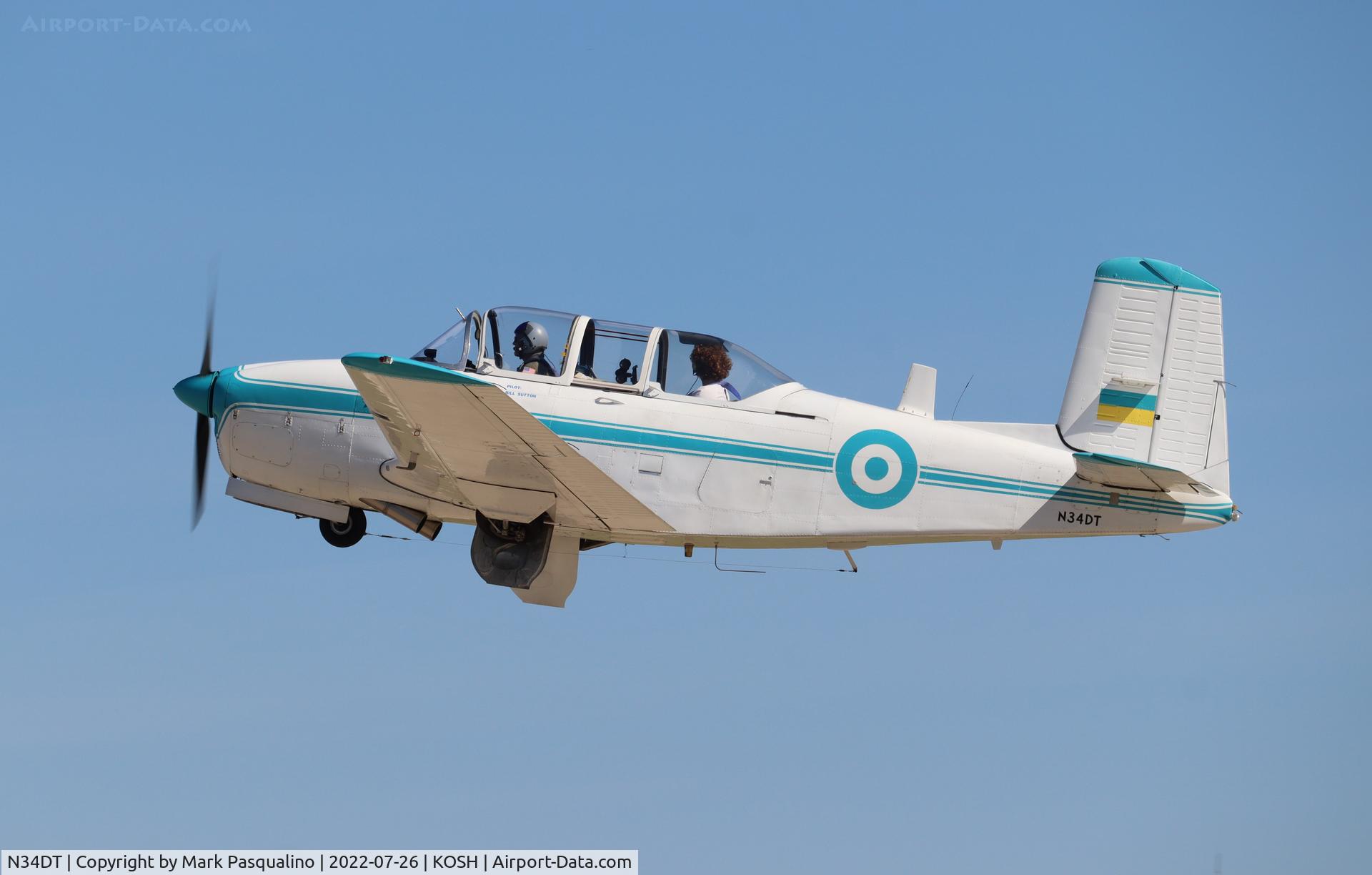 N34DT, 1953 Beech T-34A (A45) Mentor Mentor C/N G-114, Beech T-34A