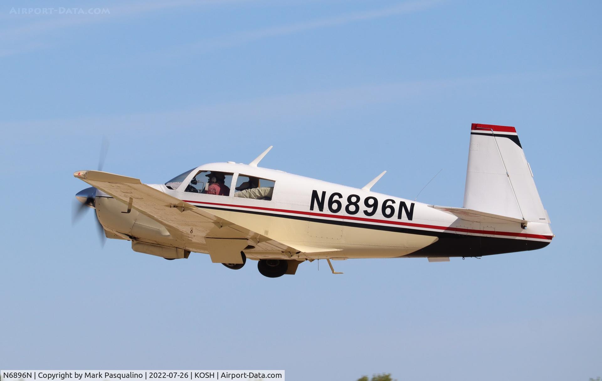 N6896N, 1968 Mooney M20C Ranger C/N 680165, Mooney M20C