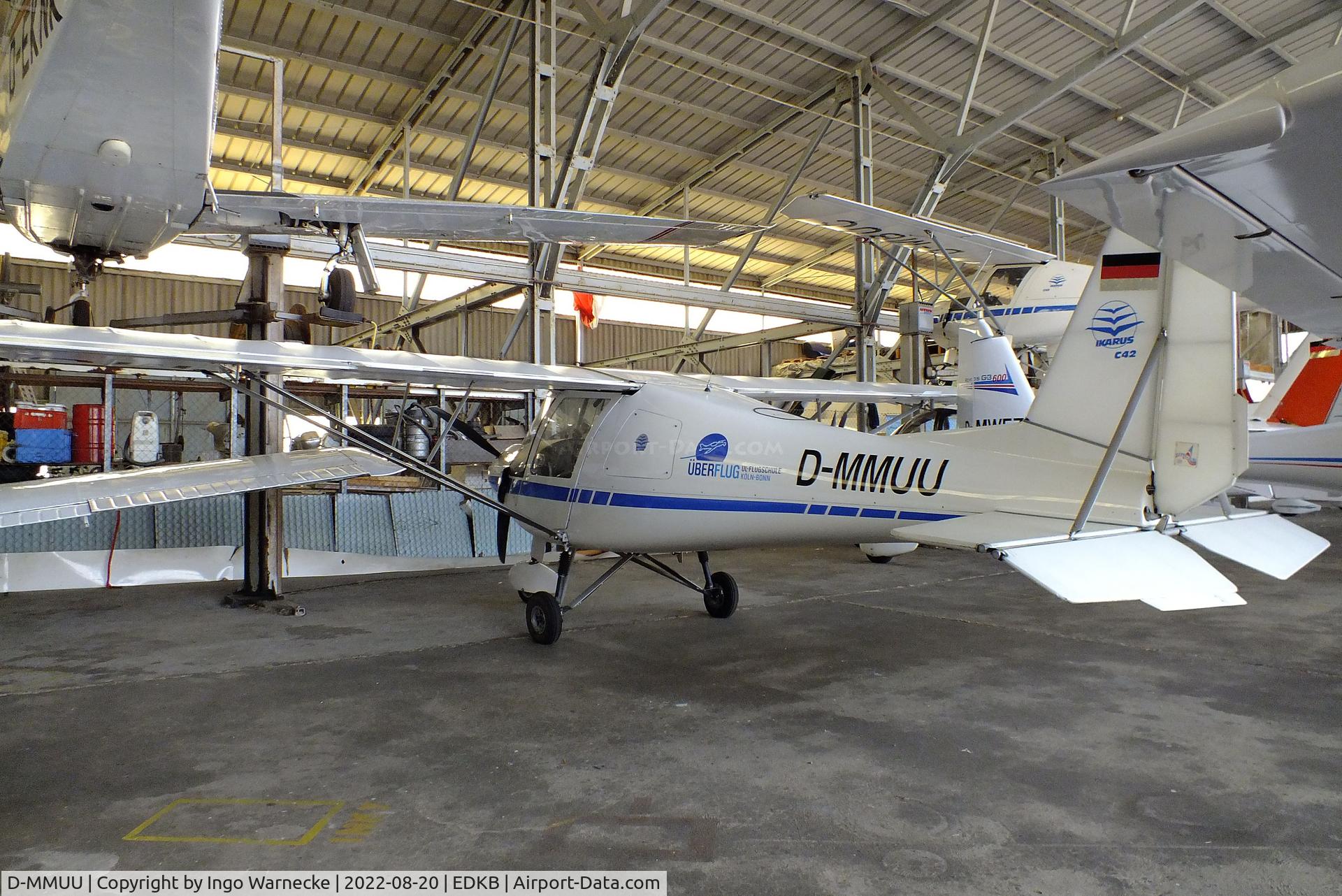 D-MMUU, 1998 Comco Ikarus C42 C/N 9801-6060, Comco Ikarus C42 at Bonn-Hangelar airfield during the Grumman Fly-in 2022