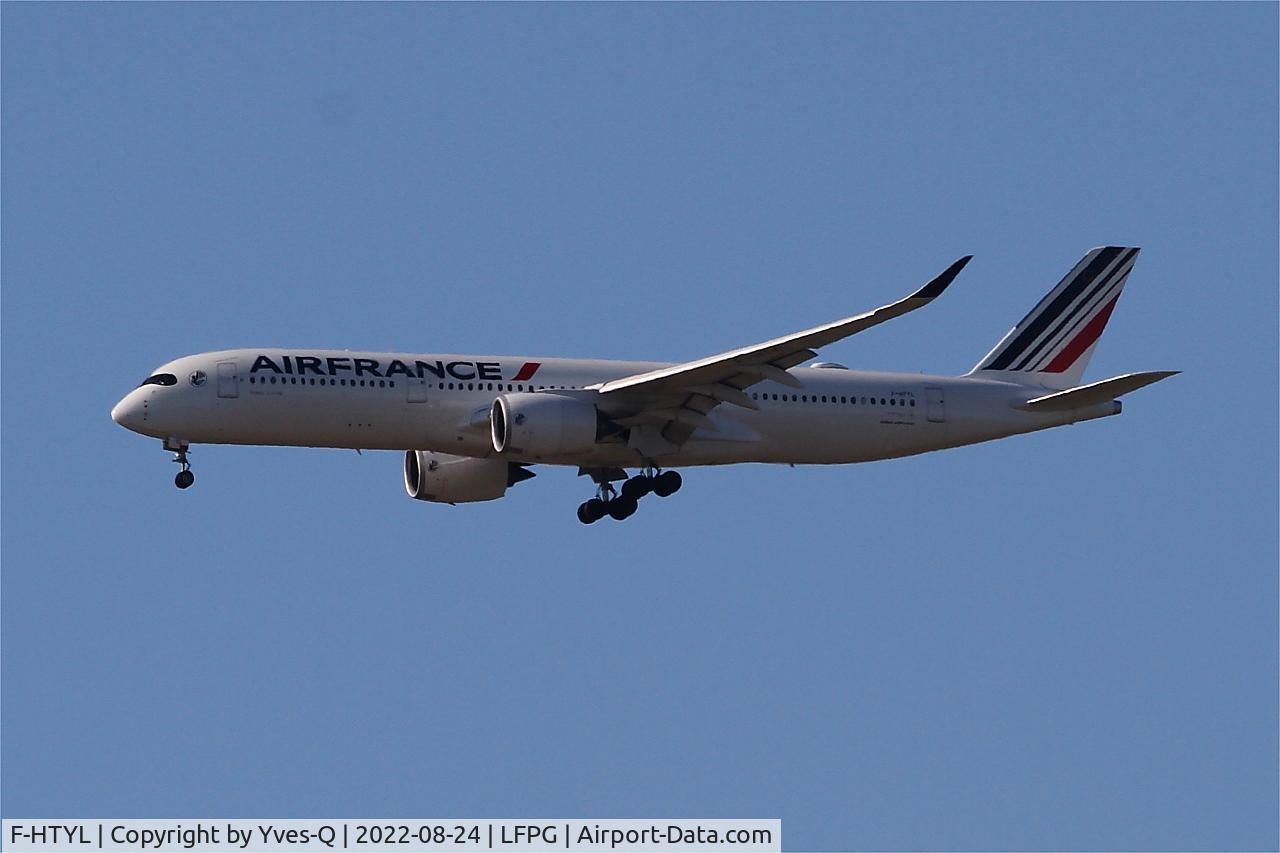 F-HTYL, 2021 Airbus A350-941 C/N 510, Airbus A350-941, On final rwy 08R, Roissy Charles De Gaulle airport (LFPG-CDG)