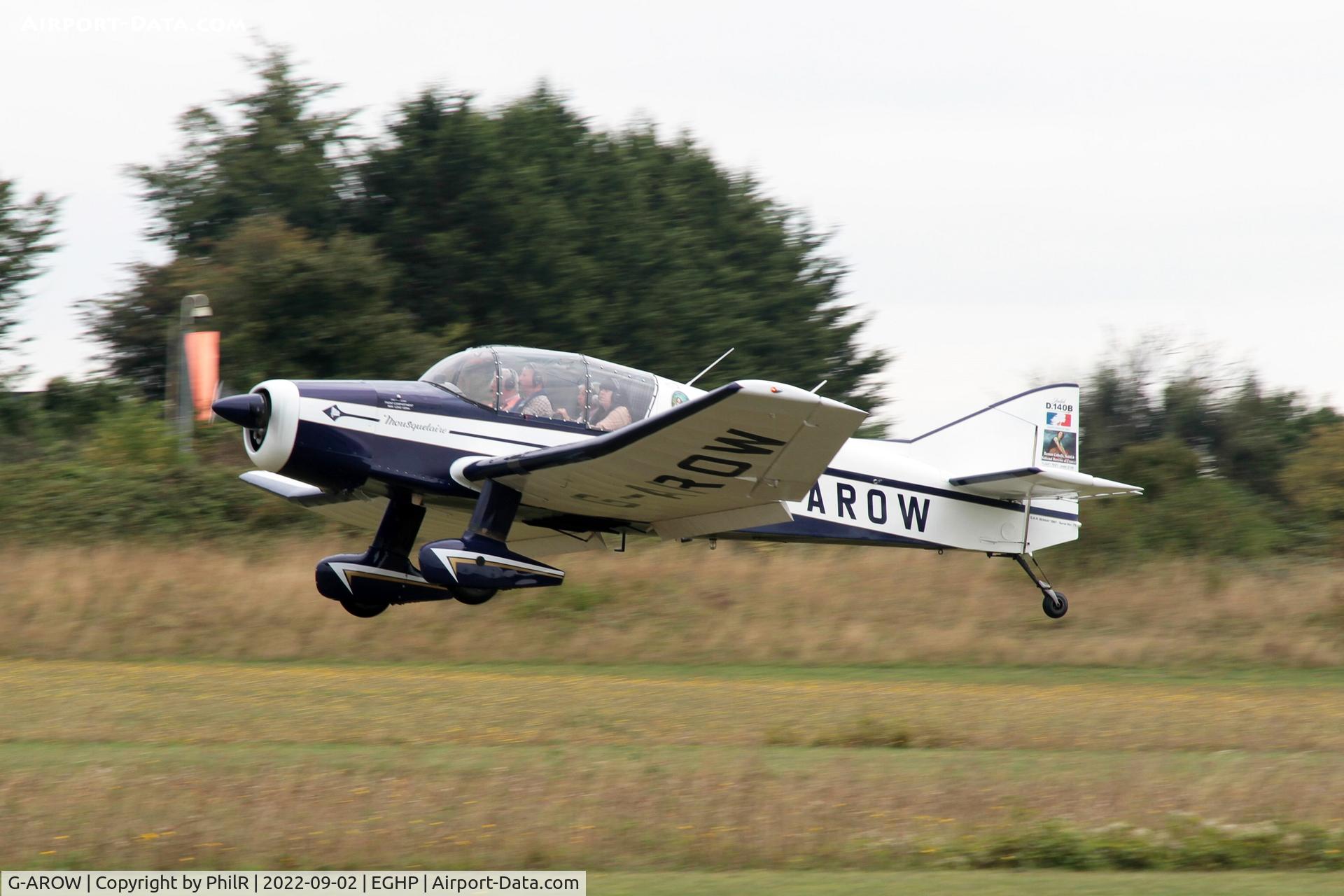 G-AROW, 1961 Jodel D-140B Mousequetaire II C/N 71, G-AROW 1961 SAN Jodel D140B Mousquetaire LAA Rally Popham