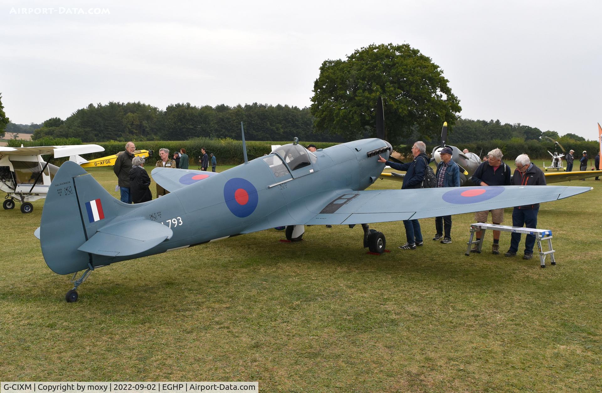 G-CIXM, 2016 Supermarine Aircraft Spitfire Mk.26 C/N PFA 324-14509, Supermarine Aircraft Spitfire Mk.26 at Popham.