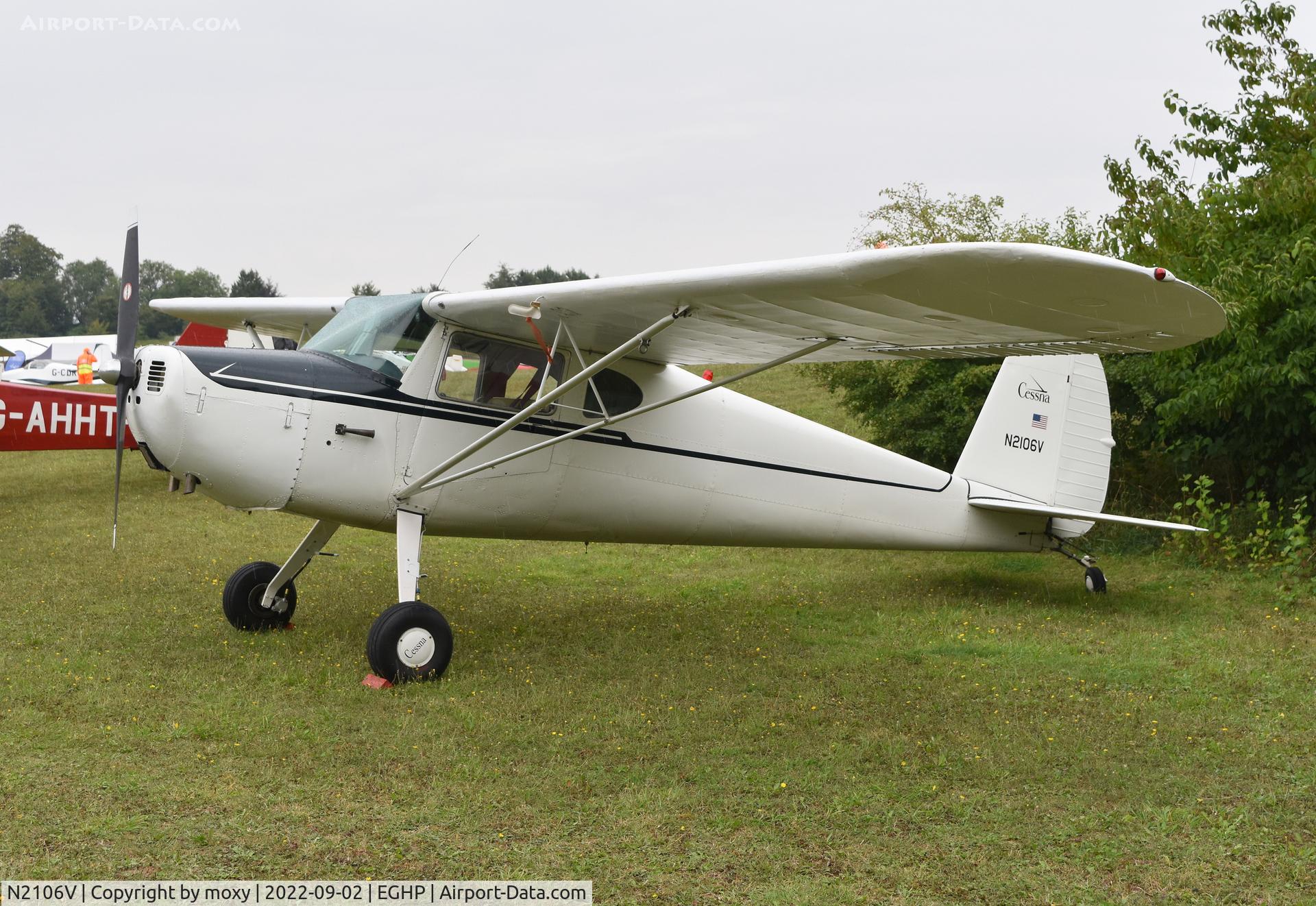 N2106V, 1948 Cessna 120 C/N 14627, Cessna 120 at Popham.