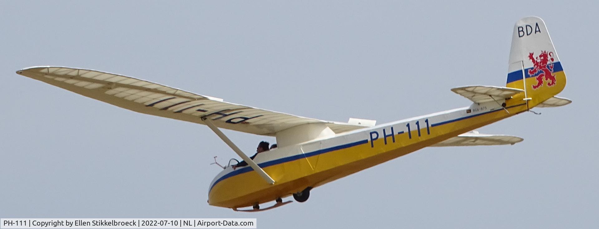 PH-111, Slingsby T-21B Sedbergh TX.1 C/N 1205, PH-111, (previous BGA-875), 
Picture taken at Venlo Gliding site, The Netherlands,