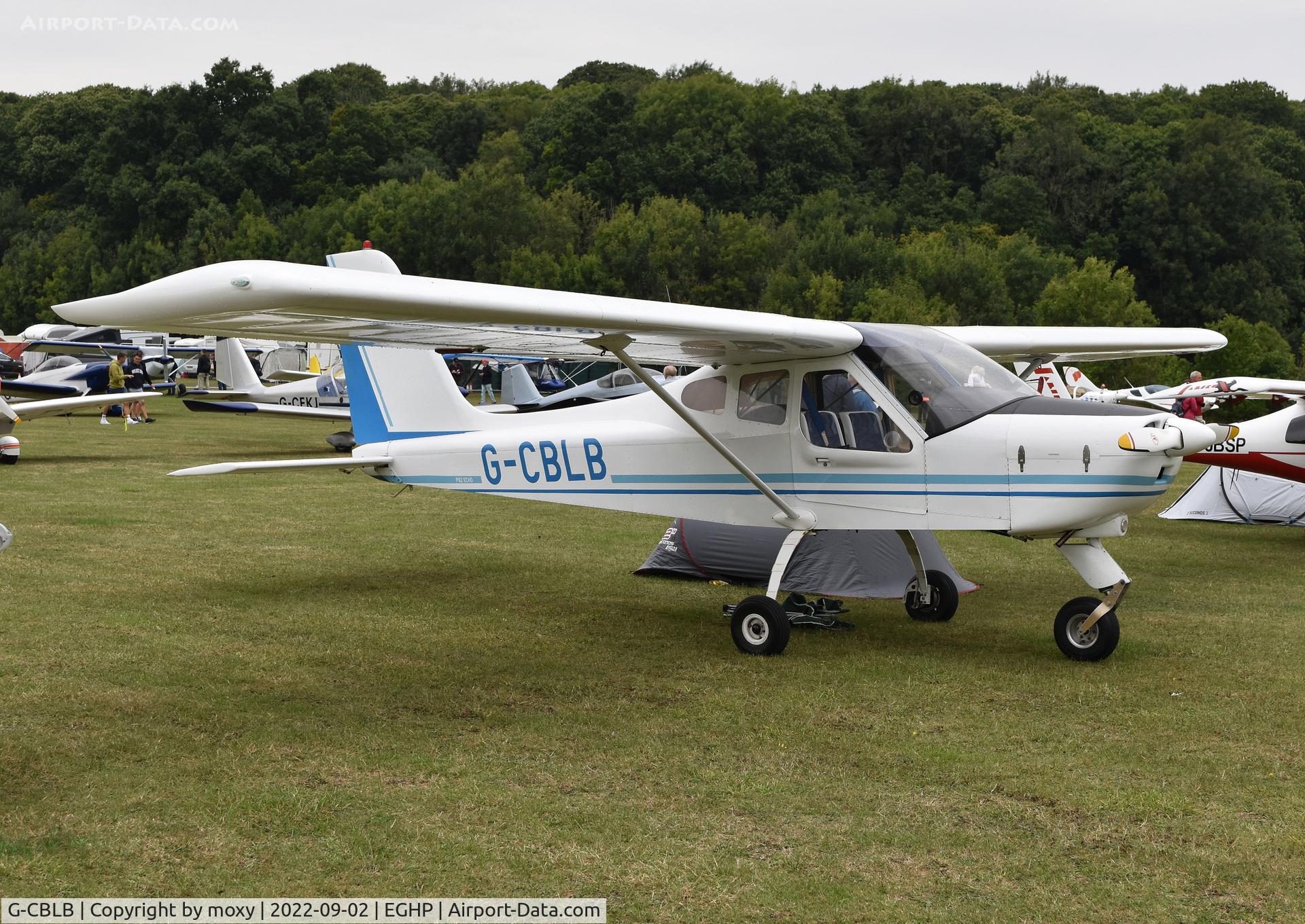 G-CBLB, 2002 Tecnam P-92EM Echo C/N PFA 318-13770, Tecnam P-92EM Echo at Popham.