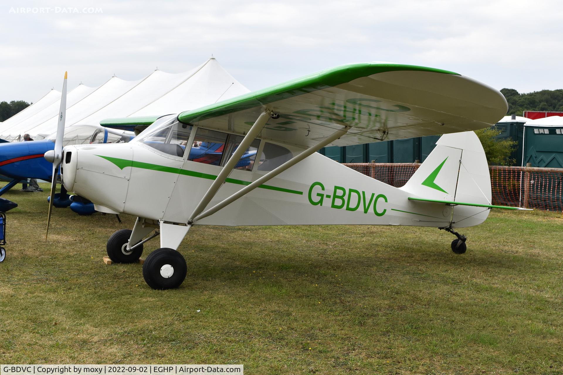 G-BDVC, 1949 Piper PA-17 Vagabond C/N 17-140, Piper PA-17 Vagabond at Popham. Ex F-BFBL