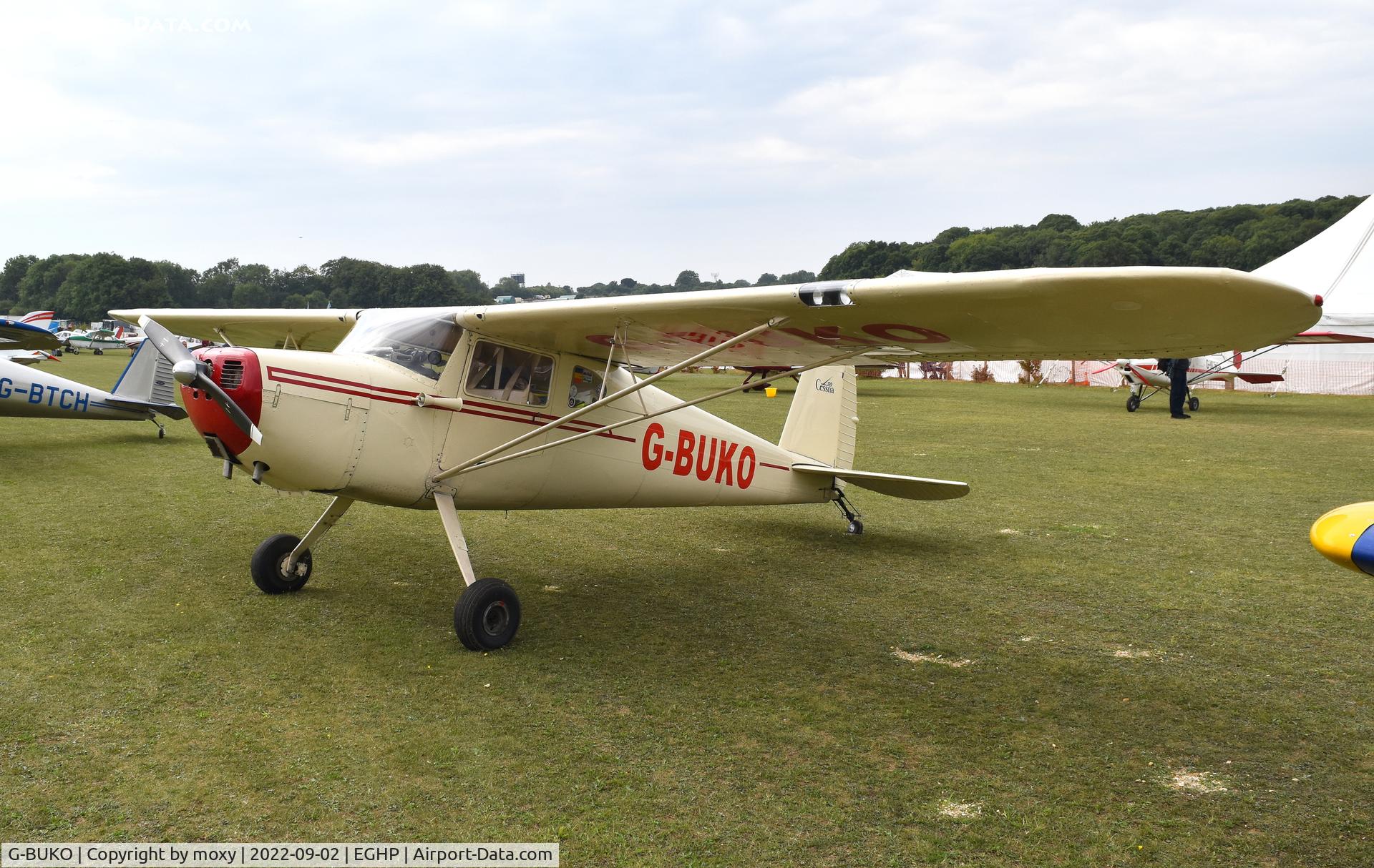 G-BUKO, 1947 Cessna 120 C/N 13089, Cessna 120 at Popham. Ex N2828N