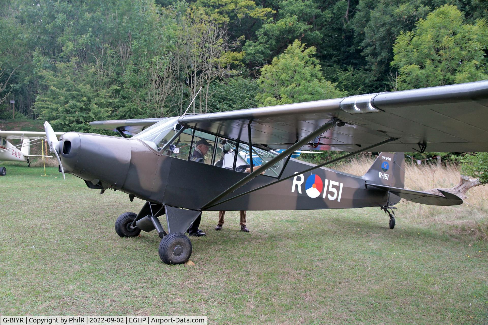 G-BIYR, 1954 Piper L-21B Super Cub (PA-18-135) C/N 18-3841, G-BIYR (R-151) 1954 Piper L-21B Super Cub (PA-18-135) LAA Rally Popham