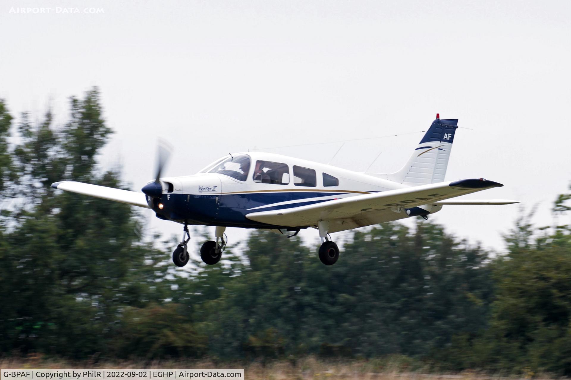 G-BPAF, 1977 Piper PA-28-161 Cherokee Warrior II C/N 28-7716142, G-BPAF 1977 Piper PA-28 Cherokee Warrior ll LAA Rally Popham