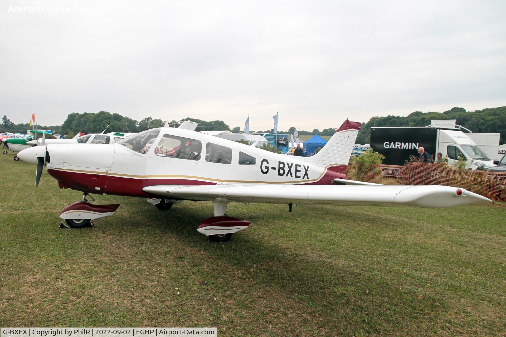 G-BXEX, 1977 Piper PA-28-181 Cherokee Archer II C/N 28-7790463, G-BXEX 1977 Piper PA-28 Cherokee Archer ll LAA Rally Popham
