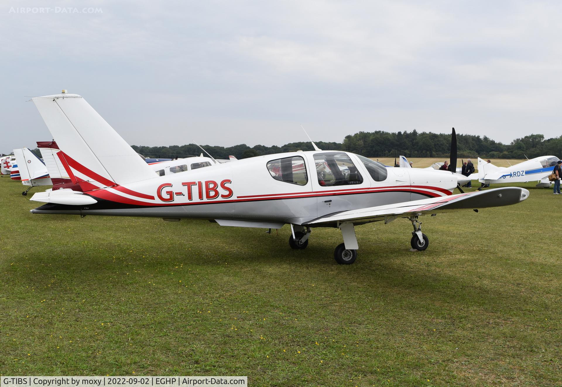 G-TIBS, 1988 Socata TB-20 Trinidad C/N 866, Socata TB-20 Trinidad at Popham. Ex N34FA